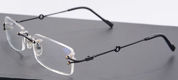 rimless optical glasses frame men women mr-8 lens customized fashion design eyeglasses frame only for nearsighted prescription, Black
rimless optical glasses frame men women mr-8 lens customized fashion design eyeglasses frame only for nearsighted prescription, Black