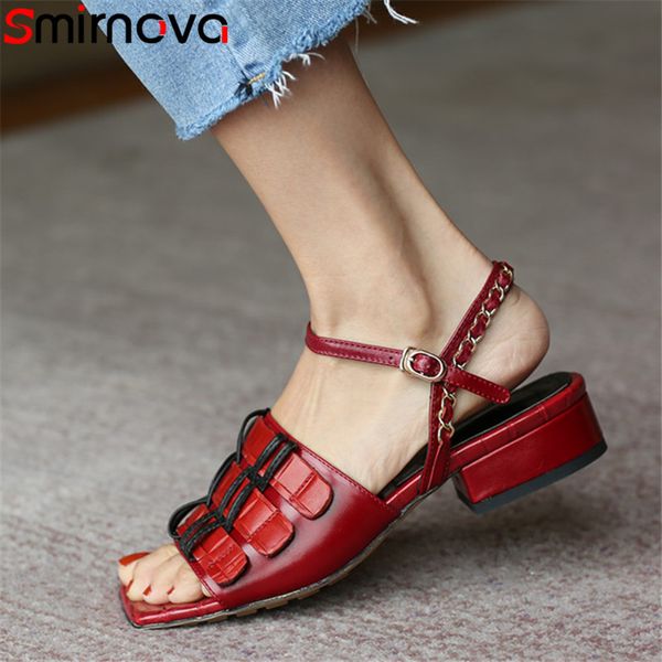 smirnova 2020 genuine leather sandals women buckle chain comfortable low heel casual shoes ladies summer sandals, Black
smirnova 2020 genuine leather sandals women buckle chain comfortable low heel casual shoes ladies summer sandals, Black