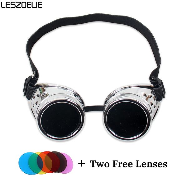 steampunk glasses man cosplay vintage goggles women fashion punk glasses men wedding party gothic, White;black
steampunk glasses man cosplay vintage goggles women fashion punk glasses men wedding party gothic, White;black