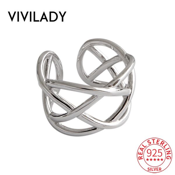 cluster rings vivilady real 925 sterling silver handmade weave hollow wide women charm ring open trendy minimalist style female fine jewelry, Golden;silver
cluster rings vivilady real 925 sterling silver handmade weave hollow wide women charm ring open trendy minimalist style female fine jewelry, Golden;silver