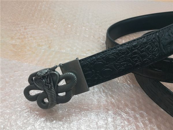 high-quality designer men's automatic buckle belt new fashion casual mature configuration crocodile pattern belt, Black;brown
high-quality designer men's automatic buckle belt new fashion casual mature configuration crocodile pattern belt, Black;brown