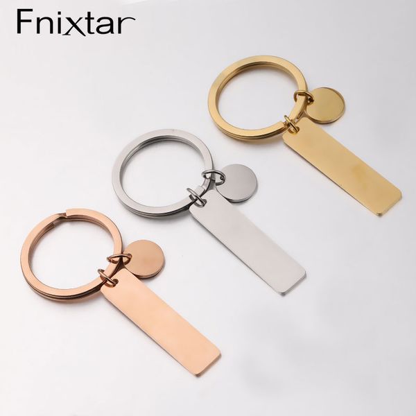 fnixtar 10pcs/lot custom personality mirror polished stainless steel key chain hanging rectangle round blank bar pendant keyring, Silver
fnixtar 10pcs/lot custom personality mirror polished stainless steel key chain hanging rectangle round blank bar pendant keyring, Silver
