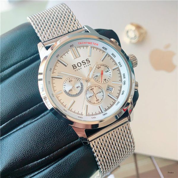 new full-featured six-hand multi-dial quartz men watch mesh steel strap mens classic watch fashion simple business watch full dial work, Slivery;brown
new full-featured six-hand multi-dial quartz men watch mesh steel strap mens classic watch fashion simple business watch full dial work, Slivery;brown
