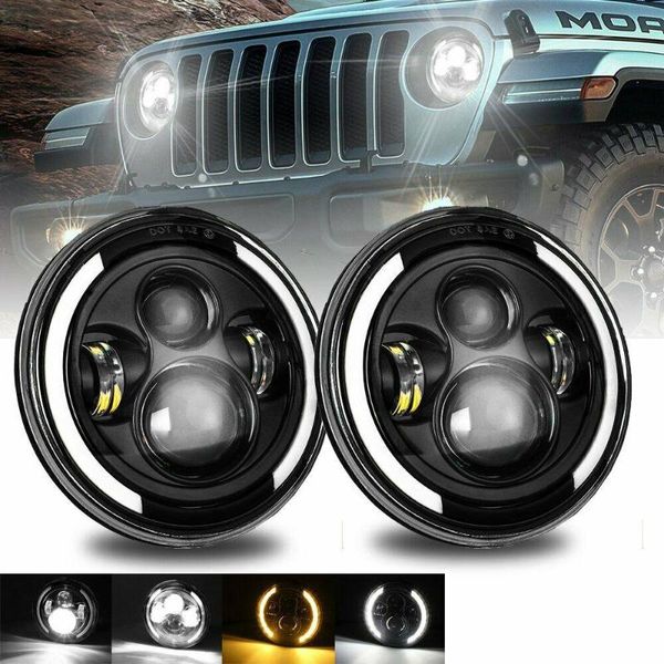 1 pair 7 inch round shaped led front headlight for wrangler jk lj tj cj
1 pair 7 inch round shaped led front headlight for wrangler jk lj tj cj