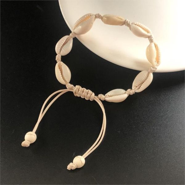 fashion rope chain handmade natural seashell hand knit charm bracelet shells bracelets women accessories beaded strand bracelet, Black
fashion rope chain handmade natural seashell hand knit charm bracelet shells bracelets women accessories beaded strand bracelet, Black