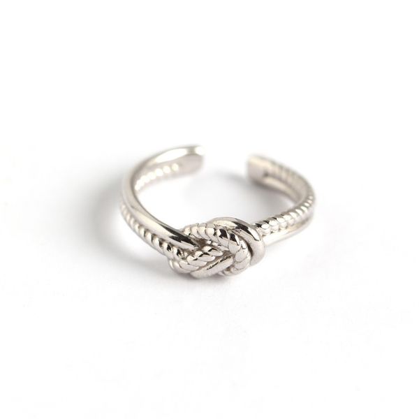 new design 925 sterling silver vintage jewelry minimalism hand-made designer women's knot adjustable rings japanese south korea style
new design 925 sterling silver vintage jewelry minimalism hand-made designer women's knot adjustable rings japanese south korea style