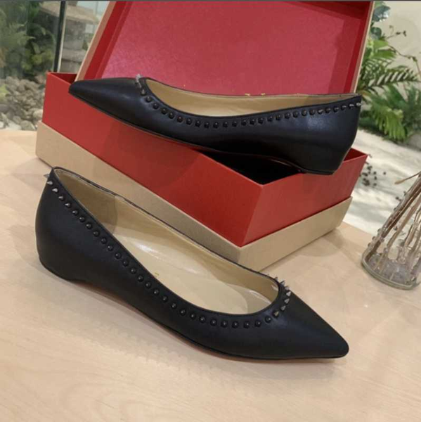 red bottom pointed toe flats ladies flats 2020 new luxury designer brand soft comfortable solid colour woman shoes, Black
red bottom pointed toe flats ladies flats 2020 new luxury designer brand soft comfortable solid colour woman shoes, Black