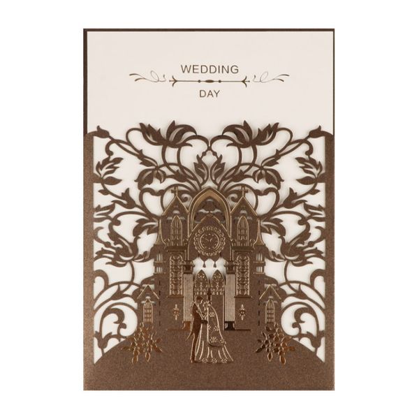 greeting cards 1pcs sample gold laser cut wedding invitations card lace castle elegant envelopes party decoration
greeting cards 1pcs sample gold laser cut wedding invitations card lace castle elegant envelopes party decoration