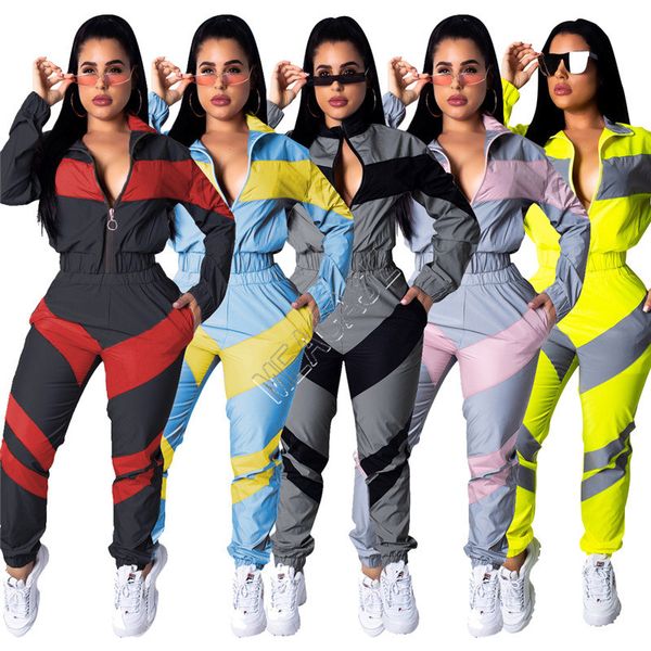 women winter jacket crop zipper coat and pants two piece outfit autumn long sleeve tracksuit color match patchwork sportswear d82404, White
women winter jacket crop zipper coat and pants two piece outfit autumn long sleeve tracksuit color match patchwork sportswear d82404, White