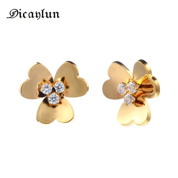 dicaylun jewelry accessories flower stud earrings gifts for women earring fashion jewelry gold earrings female zircon clover, Golden;silver
dicaylun jewelry accessories flower stud earrings gifts for women earring fashion jewelry gold earrings female zircon clover, Golden;silver