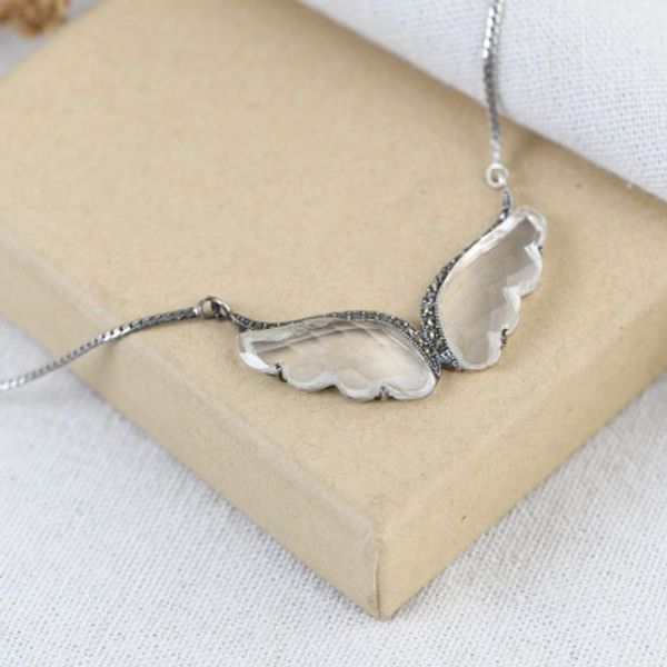 new arrival 925 sterling silver crystal necklace for women crystal wing pendant fashion necklace jewelry
new arrival 925 sterling silver crystal necklace for women crystal wing pendant fashion necklace jewelry