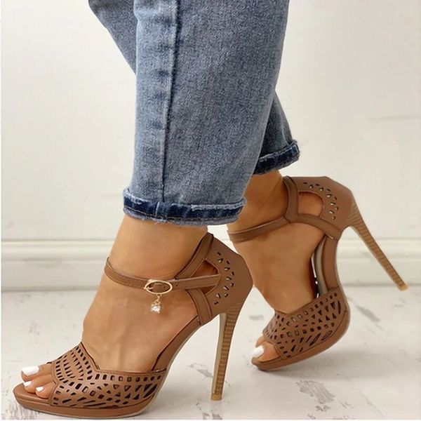 summer high heels women sandals hollow open toe gladiator ladies shoes platform stiletto party wedding sandals big size, Black
summer high heels women sandals hollow open toe gladiator ladies shoes platform stiletto party wedding sandals big size, Black