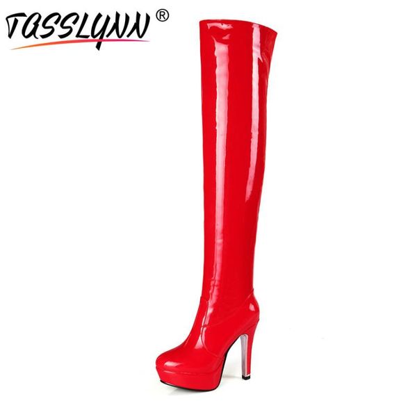 tasslynn 2020 women boots zipper thin high heel winter shoes women over the knee boots woman round toe patent leather, Black
tasslynn 2020 women boots zipper thin high heel winter shoes women over the knee boots woman round toe patent leather, Black