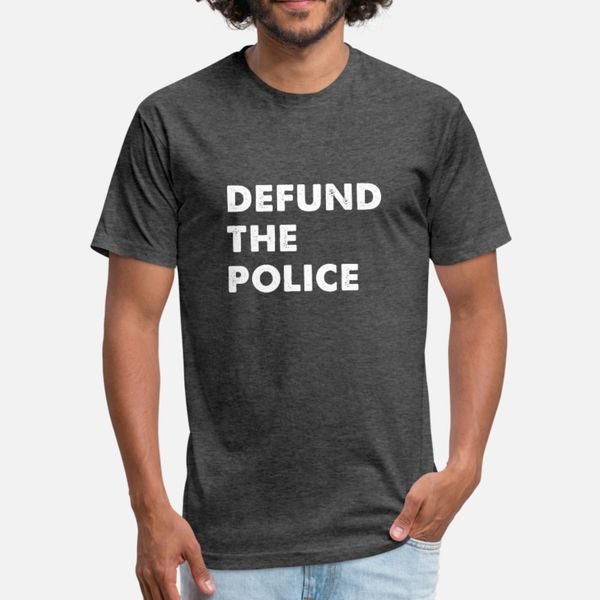 defund the police, end police t shirt men designs 100% cotton plus size 3xl normal crazy basic spring autumn family shirt
