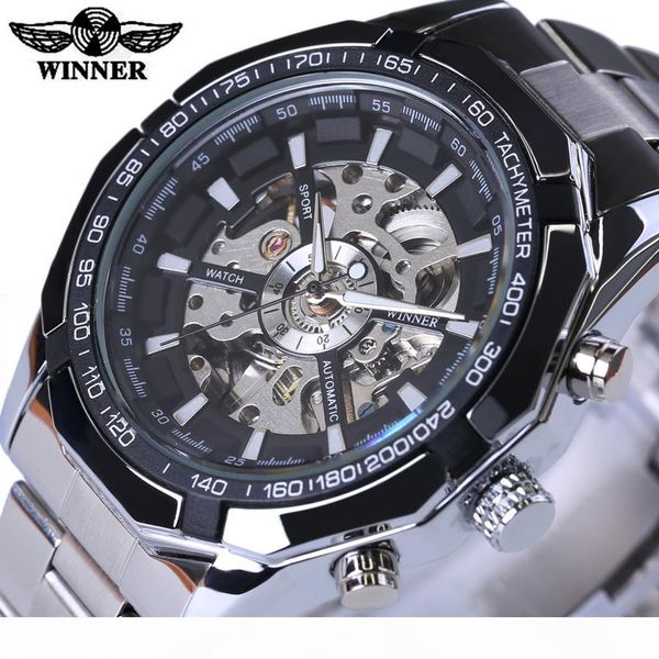 winner stainless steel skeleton designer mens watches automatic casual mechanical watch clock men wristwatch, Slivery;brown
winner stainless steel skeleton designer mens watches automatic casual mechanical watch clock men wristwatch, Slivery;brown