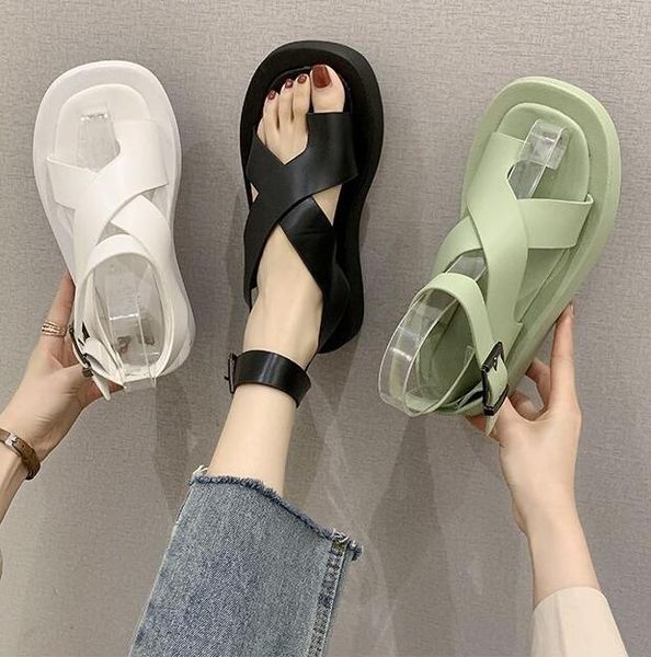 women's comfortable sandals elastic stitching casual beach shoes women's non-slip large size round toe flat sandals, Black
women's comfortable sandals elastic stitching casual beach shoes women's non-slip large size round toe flat sandals, Black