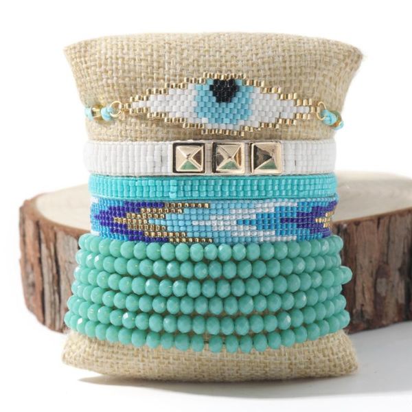 rttooas fashion miyuki beaded bracelet set turkish evil eye pulseras mujer moda 2020 joyeria bracelets handmade female jewelry, Golden;silver
rttooas fashion miyuki beaded bracelet set turkish evil eye pulseras mujer moda 2020 joyeria bracelets handmade female jewelry, Golden;silver