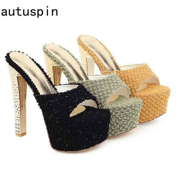 сандалии лето новый стиль женщин 15см высокий каблук sexy 2020 платформа слайды обувь с открытым носком для дам nightclub партии обувь женщи, Black 
сандалии лето новый стиль женщин 15см высокий каблук sexy 2020 платформа слайды обувь с открытым носком для дам nightclub партии обувь женщи, Black