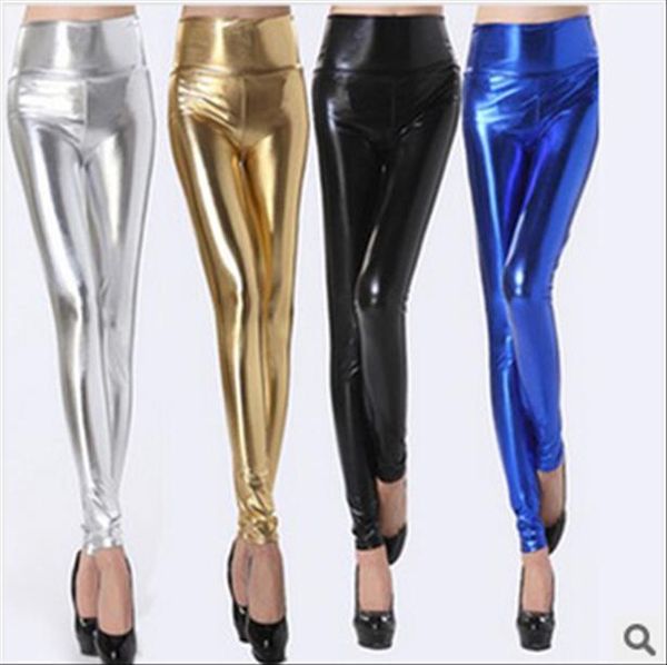fashion high waist shiny neon metallic leggings brand punk pu slim leggings women skinny pants black blue gold silver l05
fashion high waist shiny neon metallic leggings brand punk pu slim leggings women skinny pants black blue gold silver l05