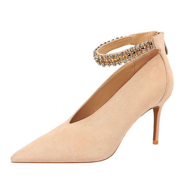 heels women suede rhinestone high heels fashion pointed black party shoes heeled shoes woman high heel ladie 
heels women suede rhinestone high heels fashion pointed black party shoes heeled shoes woman high heel ladie