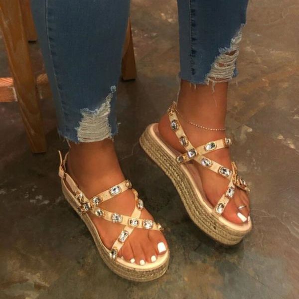 summer beach bling bling crystal rome ladies sandals rhinestone platform cutouts wedges women sandals shoes woman, Black
summer beach bling bling crystal rome ladies sandals rhinestone platform cutouts wedges women sandals shoes woman, Black
