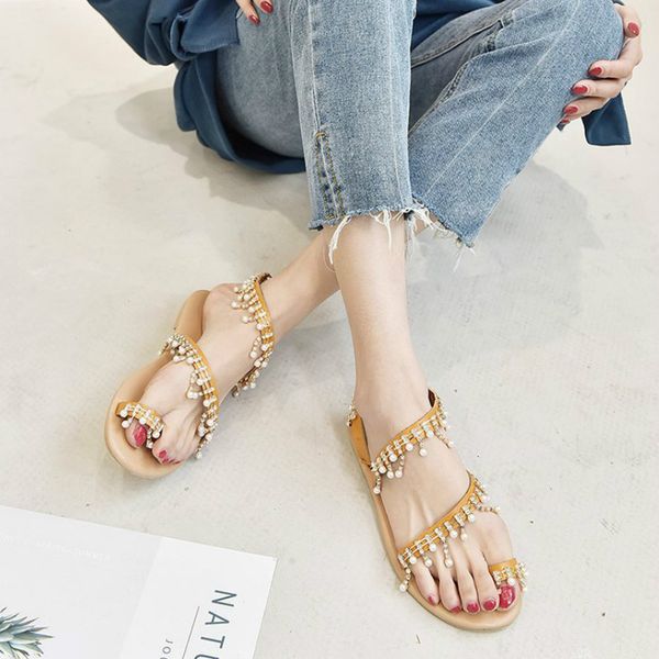 2020 fashion flat sandals beaded tassel cross-strap casual solid toe front & rear strap low (1cm-3cm) large size high quality, Black
2020 fashion flat sandals beaded tassel cross-strap casual solid toe front & rear strap low (1cm-3cm) large size high quality, Black