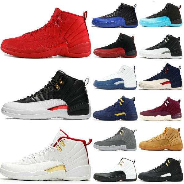 jumpman 12s winterized wntr gym red michigan mens basketball shoes the master flu game taxi 12 sports sneakers designer trainers 7-13, Black 
jumpman 12s winterized wntr gym red michigan mens basketball shoes the master flu game taxi 12 sports sneakers designer trainers 7-13, Black