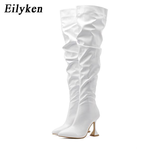 eilyken star style над коленом boots мода плиссированной кожа zip женщины острого нос кубок каблуки sexy ночной stripper обувь, Black
eilyken star style над коленом boots мода плиссированной кожа zip женщины острого нос кубок каблуки sexy ночной stripper обувь, Black