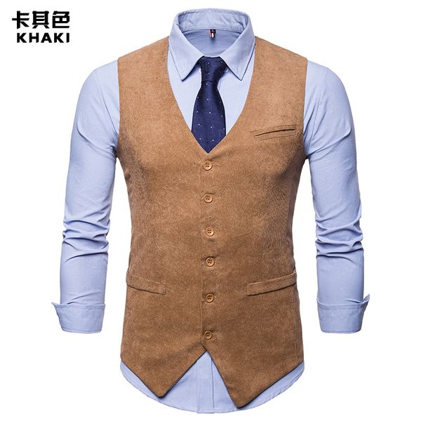 men's vests mens corduroy suit vest foramal weeding dress waistcoat men gilet business wedding tuxedo colete masculino, Black;white
men's vests mens corduroy suit vest foramal weeding dress waistcoat men gilet business wedding tuxedo colete masculino, Black;white