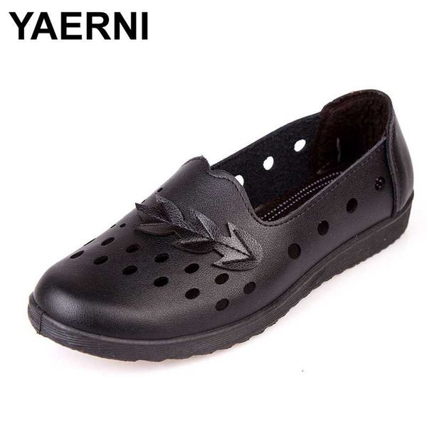yaernisummer breathable hollow women flat shoes new simple non-slip soft bottom mother shoes fashion leather wear sandals, Black
yaernisummer breathable hollow women flat shoes new simple non-slip soft bottom mother shoes fashion leather wear sandals, Black