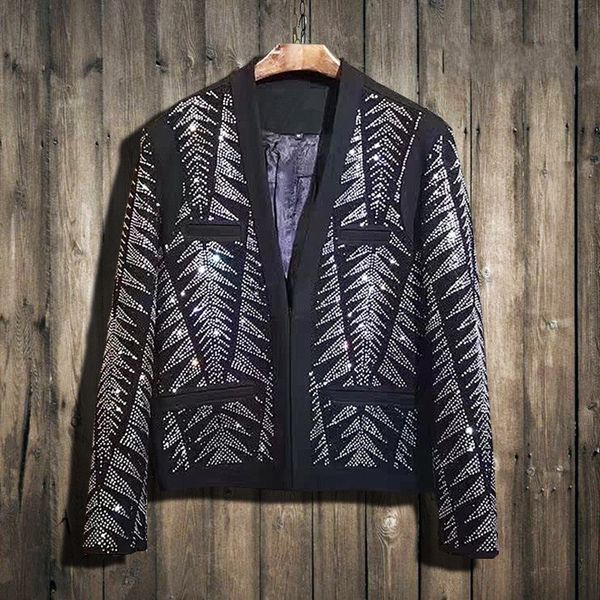punk diamonds bling mens night show wear coats long sleeve covered button slim fit big size male cardigan jackets, Black;brown
punk diamonds bling mens night show wear coats long sleeve covered button slim fit big size male cardigan jackets, Black;brown