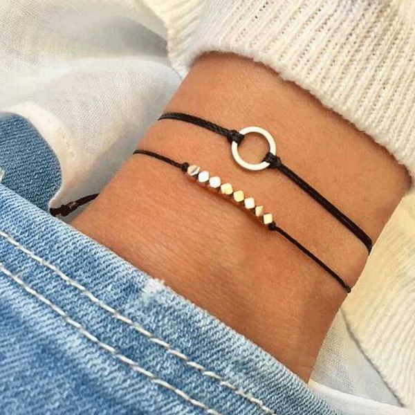 black geometric woven bracelets charms women bohemian style black geometric bracelet jewelry wholesale pulsera kpop, Golden;silver
black geometric woven bracelets charms women bohemian style black geometric bracelet jewelry wholesale pulsera kpop, Golden;silver