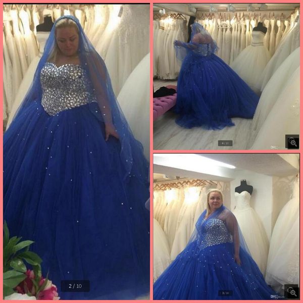 2020 royal blue tulle ball gown prom dresses strapless sweetheart neckline beaded crystals sparkly elegant prom gowns stylish party dresses, Black
2020 royal blue tulle ball gown prom dresses strapless sweetheart neckline beaded crystals sparkly elegant prom gowns stylish party dresses, Black