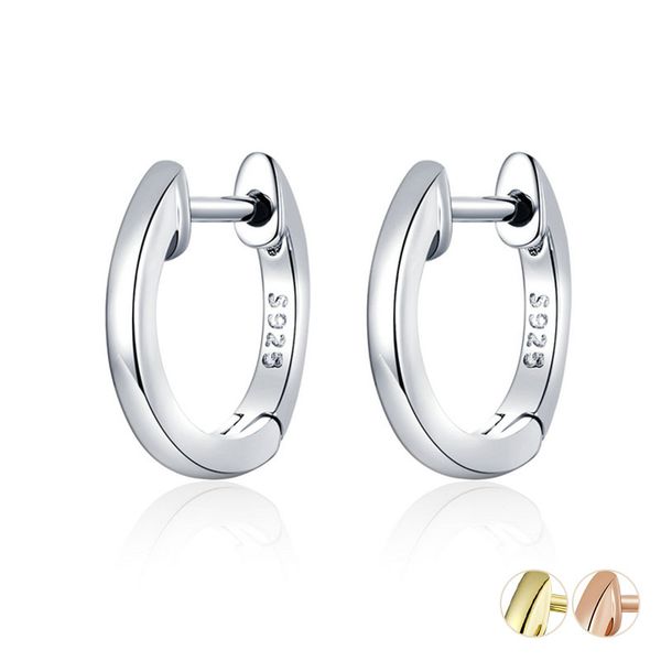 925 sterling silver genuine hoop earrings for women 2 color tiny ear hoops rose gold color female jewelry brincos s, Golden;silver
925 sterling silver genuine hoop earrings for women 2 color tiny ear hoops rose gold color female jewelry brincos s, Golden;silver