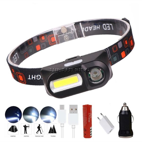 3800lm headlight mini q5+cob led headlamp head lamp usb rechargeable torch camping hiking night fishing light 18650 battery
3800lm headlight mini q5+cob led headlamp head lamp usb rechargeable torch camping hiking night fishing light 18650 battery