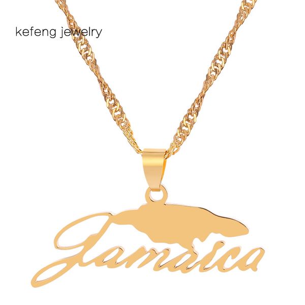 chokers stainless steel jamaica map and national flag pendant necklaces gold color for women men jewelry gifts, Golden;silver
chokers stainless steel jamaica map and national flag pendant necklaces gold color for women men jewelry gifts, Golden;silver