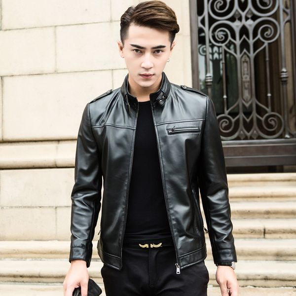 men's leather & faux genuine jacket spring autumn real sheepskin coat motorcycle biker coats 2021 1yw1503 kj3920, Black
men's leather & faux genuine jacket spring autumn real sheepskin coat motorcycle biker coats 2021 1yw1503 kj3920, Black