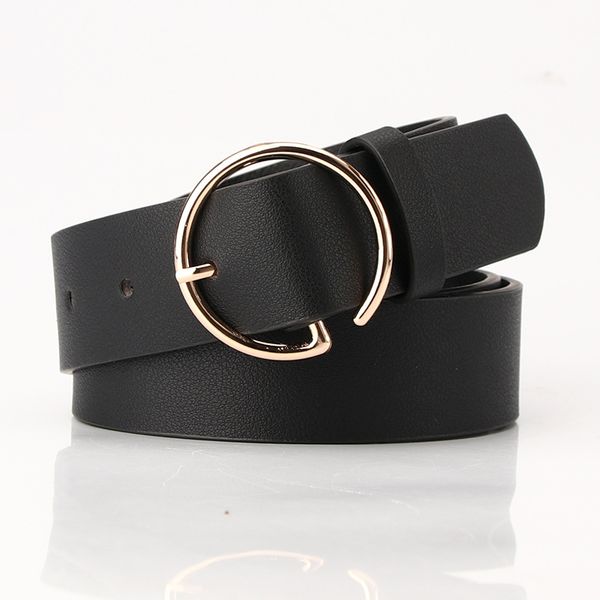 round buckle belt female wide black simple wild korean casual ring retro metal belt decoration denim shorts width, Black;brown
round buckle belt female wide black simple wild korean casual ring retro metal belt decoration denim shorts width, Black;brown