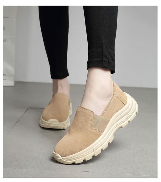 2020 autumn women flat platform shoes genuine leather slip-on casual shoes woman chunky sneakers creepers moccasins 3567, Black
2020 autumn women flat platform shoes genuine leather slip-on casual shoes woman chunky sneakers creepers moccasins 3567, Black