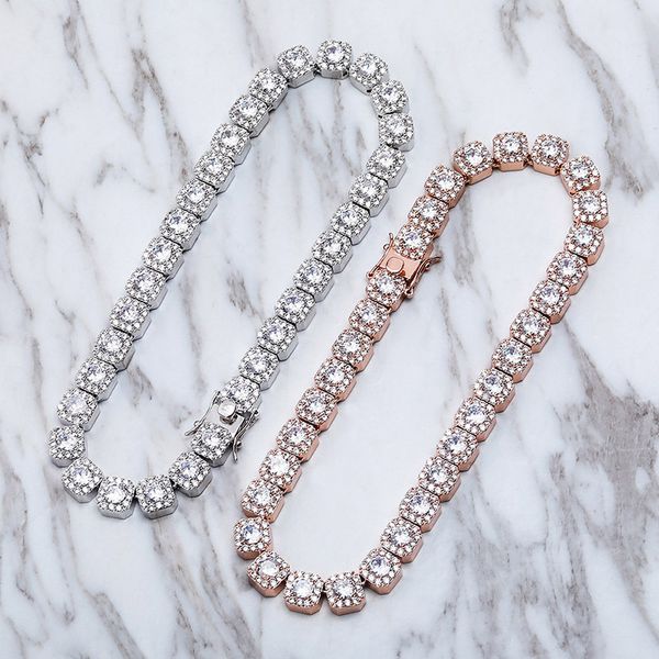 hip hop micro paved cubic zircon iced out bling tennis chain necklaces for men women rapper jewelry gifts, Silver
hip hop micro paved cubic zircon iced out bling tennis chain necklaces for men women rapper jewelry gifts, Silver