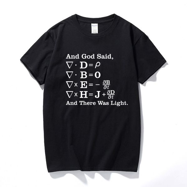 men's camiseta and god said and there was light t-shirt funny science formula t shirt novelty style streetwear tee shirt homme
men's camiseta and god said and there was light t-shirt funny science formula t shirt novelty style streetwear tee shirt homme