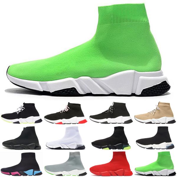men women casual sock shoes speed trainer vintage triple white socks lack-up platform mens womens trainers sneakers plate-forme, Black
men women casual sock shoes speed trainer vintage triple white socks lack-up platform mens womens trainers sneakers plate-forme, Black