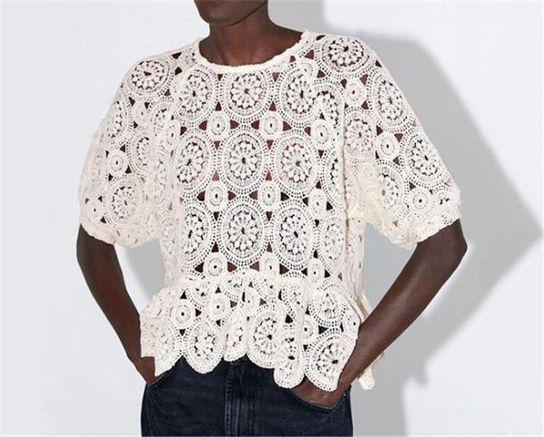 designer tshirts fashion hollow out puff sleeve pamelled womens tees casual females clothing solid color womens, White
designer tshirts fashion hollow out puff sleeve pamelled womens tees casual females clothing solid color womens, White