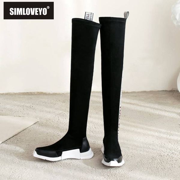 simloveyo new fashion women's elastic boots materials street shoes flat casual comfortable black women boots
simloveyo new fashion women's elastic boots materials street shoes flat casual comfortable black women boots