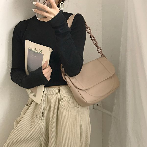 retro acrylic chain women shoulder bags fashion pu leather ladies armpit handbags solid color large capacity female casual tote
retro acrylic chain women shoulder bags fashion pu leather ladies armpit handbags solid color large capacity female casual tote