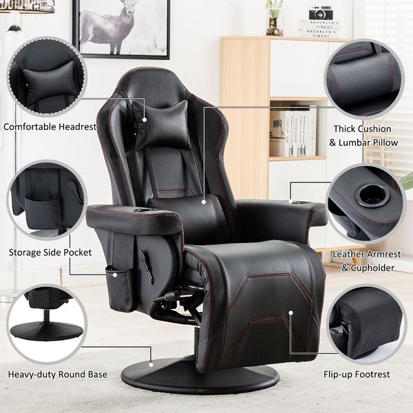 us stock gaming chair/reclining gaming chair/adjustable headrest and lumbar support boss chair new comfortable pp191981aab
us stock gaming chair/reclining gaming chair/adjustable headrest and lumbar support boss chair new comfortable pp191981aab