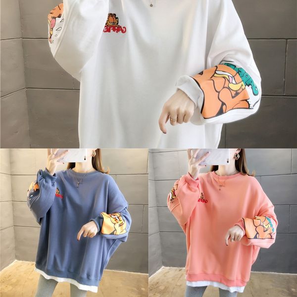 fake two-piece long-sleeved loose clothing 2020 new sweater coat sweater coatwomen's clothing korean spring thin waitmore coat ins shqc, Black
fake two-piece long-sleeved loose clothing 2020 new sweater coat sweater coatwomen's clothing korean spring thin waitmore coat ins shqc, Black