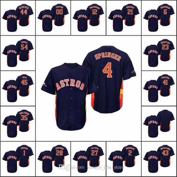 houston astros men #27 jose altuve 2 alex bregman 35 justin verlander women youth navy postseason cool base custom jersey, Blue;black
houston astros men #27 jose altuve 2 alex bregman 35 justin verlander women youth navy postseason cool base custom jersey, Blue;black
