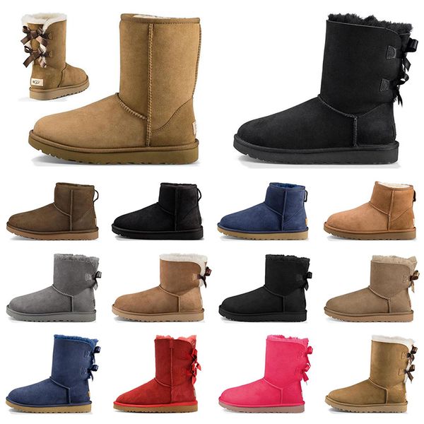 women winter snow boots fashion australia coffee grey chestnut brown classic short bow ankle knee bow girl boot size 36-41, Black
women winter snow boots fashion australia coffee grey chestnut brown classic short bow ankle knee bow girl boot size 36-41, Black