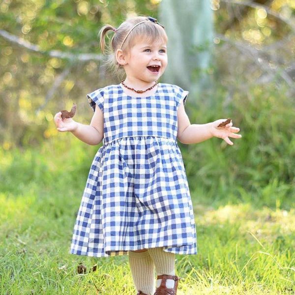adorable kids girls short sleeve plaid princess dresses party casual clothes outfits cotton natural material july 30 
adorable kids girls short sleeve plaid princess dresses party casual clothes outfits cotton natural material july 30